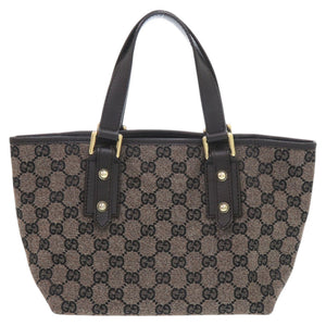 美品 グッチ GGトート 257249 GGキャンバス ブラウン ゴールド金具 茶 ハンドバッグ 1293【中古】GUCCI