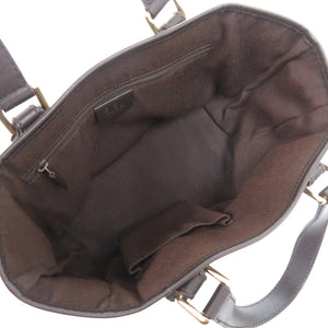美品 グッチ GGトート 257249 GGキャンバス ブラウン ゴールド金具 茶 ハンドバッグ 1293【中古】GUCCI