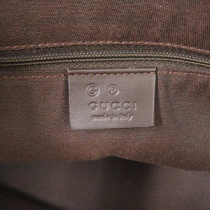 美品 グッチ GGトート 257249 GGキャンバス ブラウン ゴールド金具 茶 ハンドバッグ 1293【中古】GUCCI