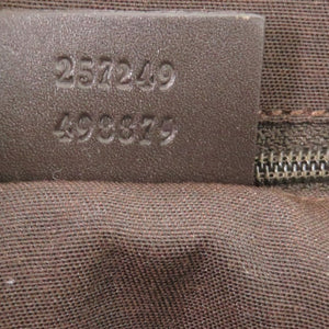 美品 グッチ GGトート 257249 GGキャンバス ブラウン ゴールド金具 茶 ハンドバッグ 1293【中古】GUCCI