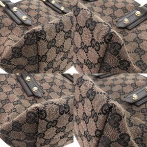 美品 グッチ GGトート 257249 GGキャンバス ブラウン ゴールド金具 茶 ハンドバッグ 1293【中古】GUCCI
