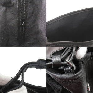 美品 バレンシアガ ネイビーカバスXS レザー ブラック 2WAY ハンドバッグ ショルダーバッグ 黒 1294【中古】BALENCIAGA