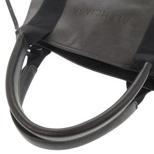 美品 バレンシアガ ネイビーカバスXS レザー ブラック 2WAY ハンドバッグ ショルダーバッグ 黒 1294【中古】BALENCIAGA