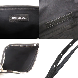美品 バレンシアガ ネイビーカバスXS レザー ブラック 2WAY ハンドバッグ ショルダーバッグ 黒 1294【中古】BALENCIAGA