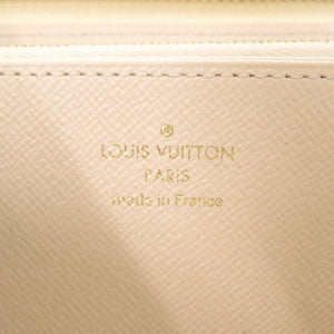 美品 ルイ ヴィトン ジッピーウォレット モノグラムワイルドアットハート M80676 IC クレーム ラウンドファスナー 長財布 LV 1328【中古】LOUIS VUITTON