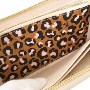 美品 ルイ ヴィトン ジッピーウォレット モノグラムワイルドアットハート M80676 IC クレーム ラウンドファスナー 長財布 LV 1328【中古】LOUIS VUITTON