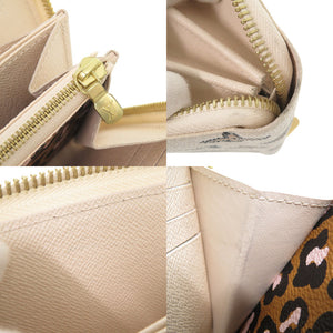 美品 ルイ ヴィトン ジッピーウォレット モノグラムワイルドアットハート M80676 IC クレーム ラウンドファスナー 長財布 LV 1328【中古】LOUIS VUITTON