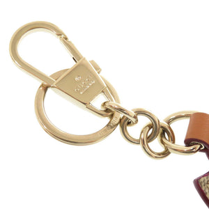 新品同様 グッチ オウル（ふくろう）シェイプ バッグ チャーム ‎821813 GGスプリームキャンバス ベージュ キーホルダー 1332【中古】GUCCI