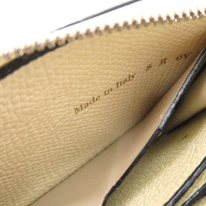 美品 ヴァレクストラ ジップ アラウンド カードフォルダー SGZA0010028LRLCC99WW ソフトカーフスキン ホワイト 白 コインケース 1336【中古】Valextra