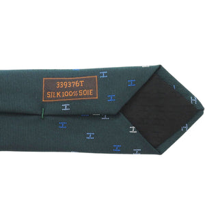 新品同様 エルメス H柄 シルク グリーン 緑 ネクタイ 1349【中古】HERMES
