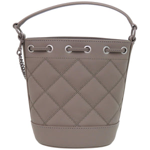 新品同様 トリーバーチ ウィラマットミニバケットバッグ 149680 レザー 082 Gray Heron アオサギ ハンドバッグ 1361【中古】Tory Burch