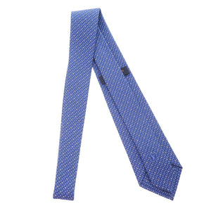 未使用 ルイ ヴィトン M73176 シルク ブルー ネクタイ 青 LV 1373【中古】LOUIS VUITTON メンズ