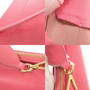 美品 ワンドラー ホルテンシア ミディアム レザー ピンク 2WAY ハンドバッグ ショルダーバッグ 1393【中古】WANDLER