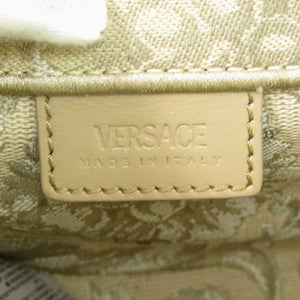 ヴェルサーチ バロッコアテナミニ 2WAY 1015288 キャンバス ベージュ ハンドバッグ ショルダーバッグ 1439【中古】VERSACE