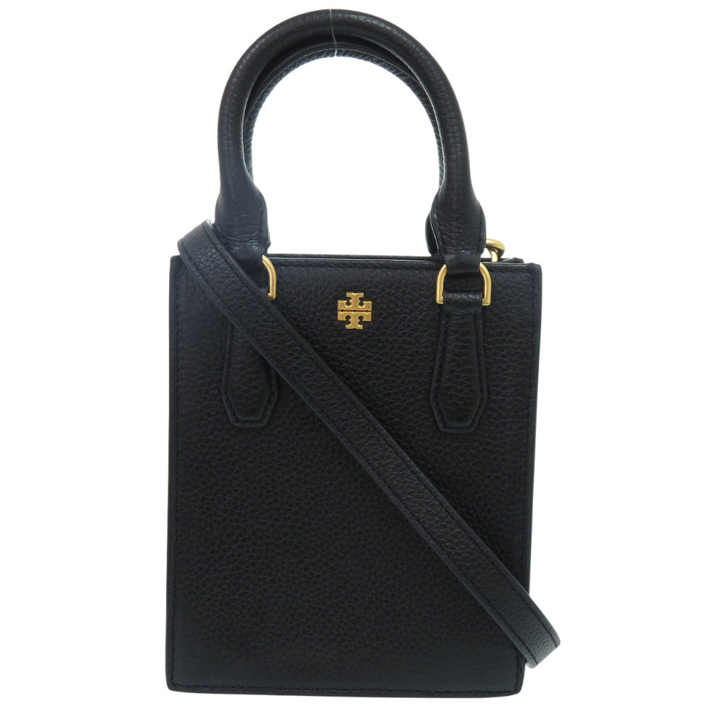 新品同様 トリーバーチ 2WAY ミニ 138274 レザー ブラック ハンドバッグ ショルダーバッグ 1442【中古】Tory Burch
