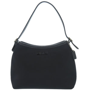 美品 コーチ ホーボー フォーマル アクセサリーポーチ 6236 ウレタン レザー ブラック ハンドバッグ1481【中古】COACH