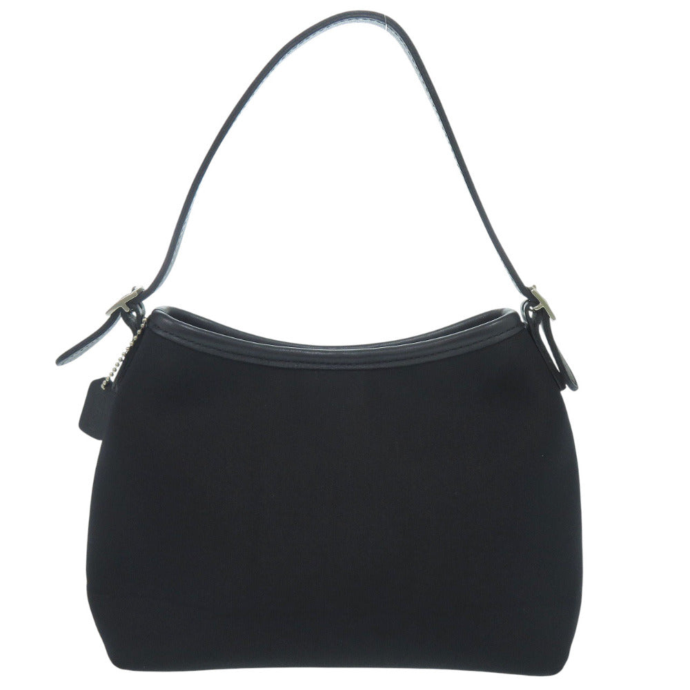 美品 コーチ ホーボー フォーマル アクセサリーポーチ 6236 ウレタン レザー ブラック ハンドバッグ1481【中古】COACH