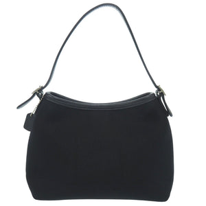 美品 コーチ ホーボー フォーマル アクセサリーポーチ 6236 ウレタン レザー ブラック ハンドバッグ1481【中古】COACH