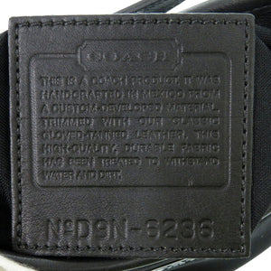美品 コーチ ホーボー フォーマル アクセサリーポーチ 6236 ウレタン レザー ブラック ハンドバッグ1481【中古】COACH