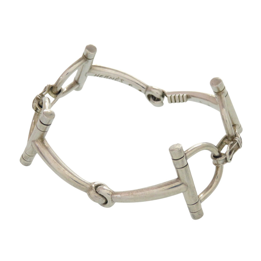 美品 エルメス ホースビット シルバー ヴィンテージ アンティーク シルバー925 シルバー バングル 1481【中古】HERMES メンズ