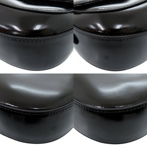 未使用 オストカーカ 2WAY レザー ブラック ハンドバッグ 黒 1481-35【中古】OSTKAKA