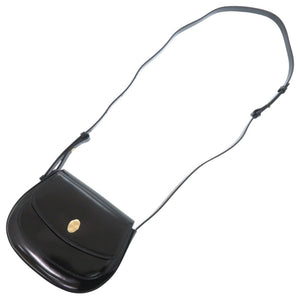 未使用 オストカーカ 2WAY レザー ブラック ハンドバッグ 黒 1481-35【中古】OSTKAKA