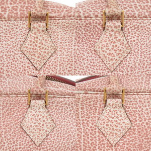 エルメス プリュム28 ダルメシアン レッド □E刻印(2001年製) ゴールド金具 ハンドバッグ 1481【中古】HERMES