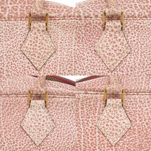 エルメス プリュム28 ダルメシアン レッド □E刻印(2001年製) ゴールド金具 ハンドバッグ 1481【中古】HERMES