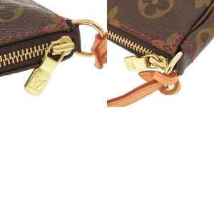 新品同様 ルイ ヴィトン × 村上隆 ポシェット アクセソワール モノグラム チェリー M95008 ブラウン ポーチ LV 1481【中古】LOUIS VUITTON