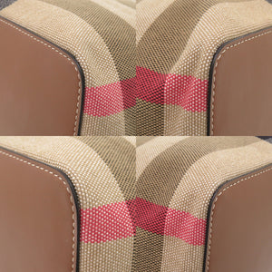 新品同様 バーバリー 8084047 チェック キャンバス ブラウン トートバッグ 1526【中古】BURBERRY