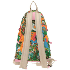 新品同様 グッチ ノースフェイス コラボ 650288 ナイロン レザー ピンク リュック デイパック 1548【中古】GUCCI