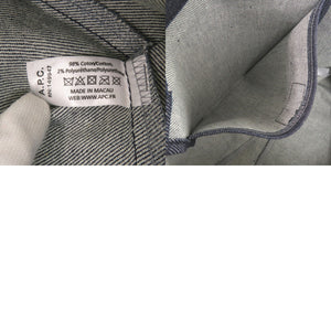 新品同様 アーペーセー デニム ロゴ コットン インディゴ ブルー トートバッグ 1550【中古】A.P.C.
