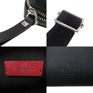 美品 ヴァレンティノ ガラヴァーニ VLTNロゴ 1Y2B0943WJW レザー ブラック ショルダーバッグ 黒 1559【中古】Valentino Garavani