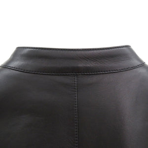 エルメス シングルライダース ライダースジャケット 羊革 キュプラ 4ポケット 1602【中古】HERMES