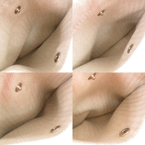 エルメス フールビ25 バッグインバッグ ポーチ トワルシェブロン レザー ナチュラル 1613【中古】HERMES