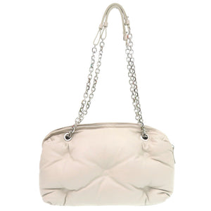 新品同様 メゾン マルジェラ グラムスラム ボーリングバッグ 2WAY SB3WG0005 羊革 レザー ホワイト ショルダーバッグ 1659【中古】Maison Margiela