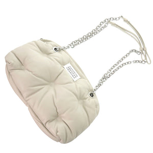 新品同様 メゾン マルジェラ グラムスラム ボーリングバッグ 2WAY SB3WG0005 羊革 レザー ホワイト ショルダーバッグ 1659【中古】Maison Margiela