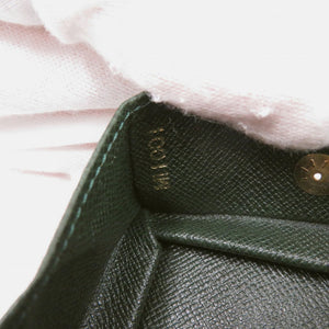 美品 ルイ ヴィトン ポルトモネ ボワット M30388 タイガレザー グリーン コインケース 財布 緑 LV 1673【中古】LOUIS VUITTON メンズ