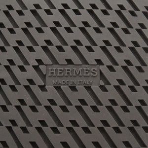 未使用品 エルメス キー ヴォーヴェロア サイズ37 ブラック サンダル 黒 1686【中古】HERMES