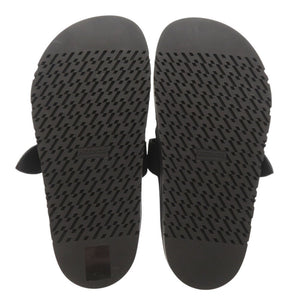 未使用品 エルメス キー ヴォーヴェロア サイズ37 ブラック サンダル 黒 1686【中古】HERMES