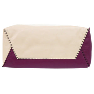 美品 マルニ 2WAY ミュゼオ レザー ベージュ/パープル トートバッグ 1703【中古】MARNI