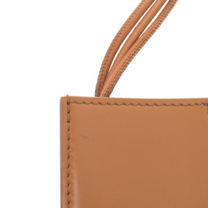 新品同様 ジルサンダー タングルスモールショルダーバッグ J07WG0001 カーフレザー TAN ブラウン 1744【中古】JIL SANDER