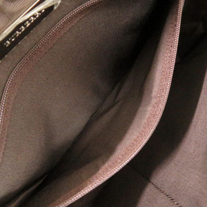 新品同様 バーバリー ノバチェック キャンバス ベージュ ハンドバッグ 1752【中古】BURBERRY