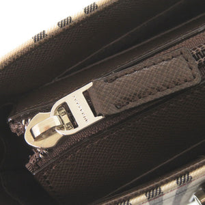 新品同様 バーバリー ノバチェック キャンバス ベージュ ハンドバッグ 1752【中古】BURBERRY