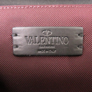 未使用 ヴァレンティノ ガラヴァーニ ナイロン ボルドー ウエストバッグ 1801【中古】Valentino Garavani