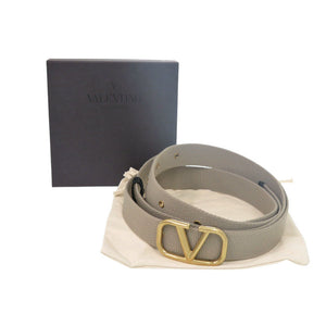 未使用 ヴァレンティノ ガラヴァーニ Vロゴ ベルト TY0T0R45TIB キャンバス ベージュ 1802【中古】Valentino Garavani