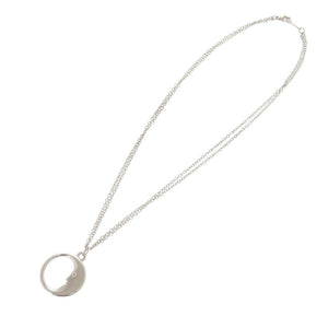 美品 ティファニー マンインザムーン ダブルチェーン シルバー925 ネックレス 1812【中古】TIFFANY&Co.