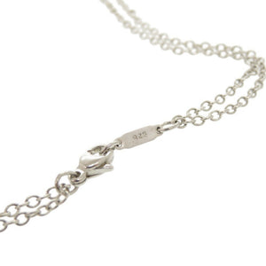 美品 ティファニー マンインザムーン ダブルチェーン シルバー925 ネックレス 1812【中古】TIFFANY&Co.