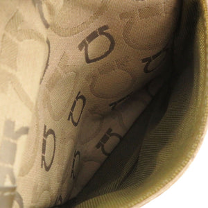 美品 サルヴァトーレフェラガモ ガンチーニ キャンバス ベージュ ボディバッグ ウエストバッグ 1818【中古】Salvatore Ferragamo