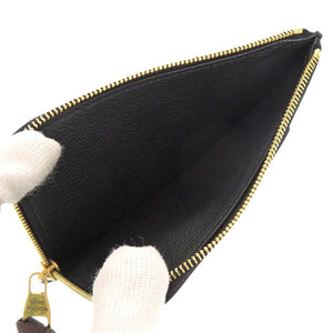 未使用 ルイ ヴィトン ポルトカルト ロウキー M14550 レザー ブラック カードケース コインケース 黒 LV 1823【中古】LOUIS VUITTON